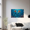 Beach MERMAIDS Original Wall Art Decor Peel & Stick Affordable Long Lasting Home Design Gift