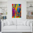 Pop Art POWER COUPLE Wall Art Decor Peel & Stick Removable Repositionable Frameable Home Decor Gift