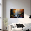 Landscape STREAM IN THE FALL Original Wall Art Decor Peel & Stick Affordable Long Lasting Home Design Gift