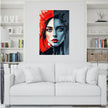 Abstract Portrait WHO AM I Wall Art Decor Peel & Stick Removable Repositionable Frameable Home Decor Gift