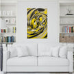 Abstract YELLOW Wall Art Decor Peel & Stick Removable Repositionable Frameable Home Decor Gift