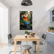 PARROT Wall Art Decor Peel & Stick Removable Repositionable Frameable Home Decor Gift