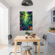 FLOWERS IN THE WOOD Wall Art Decor Peel & Stick Removable Repositionable Frameable Home Decor Gift