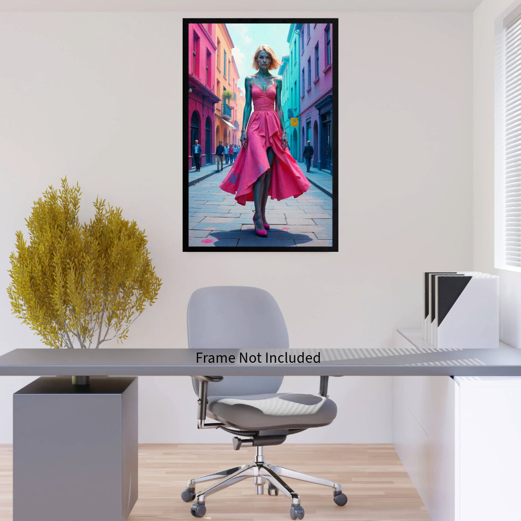 CITY MODEL No 2 Portrait  Original Wall Art Decor Beauty Design Home Affordable Long Lasting Gift