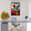 CLOWN AT THE CIRCUS Portrait  Original Wall Art Decor Beauty Design Home Affordable Long Lasting Gift