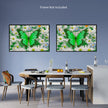 GREEN BUTTERFLY Original Wall Art Decor Peel & Stick Affordable Long Lasting Home Design Gift