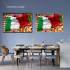 ITALIAN FLAG Original Wall Art Decor Flag Collection Peel & Stick Affordable Long Lasting Home Design Gift