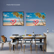 LOVE OCEAN BEACH Original Wall Art Decor Love Collection Peel & Stick Affordable Long Lasting Home Design Gift