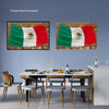 MEXICAN FLAG Original Wall Art Decor Flag Collection Peel & Stick Affordable Long Lasting Home Design Gift