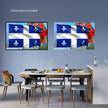 QUEBEC FLAG Original Wall Art Decor Flag Collection Peel & Stick Affordable Long Lasting Home Design Gift