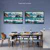 RISING OCEAN Original Wall Art Decor Peel & Stick Affordable Long Lasting Home Design Gift