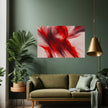 Abstract RED SPLASH Wall Art Decor Peel & Stick Removable Repositionable Frameable Home Decor Gift