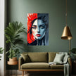 Abstract Portrait WHO AM I Wall Art Decor Peel & Stick Removable Repositionable Frameable Home Decor Gift