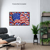 AMERICAN USA FLAG #2 Original Wall Art Decor Flag Collection Peel & Stick Affordable Long Lasting Home Design Gift