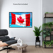CANADIAN FLAG Original Wall Art Decor Flag Collection Peel & Stick Affordable Long Lasting Home Design Gift