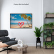LOVE OCEAN BEACH Original Wall Art Decor Love Collection Peel & Stick Affordable Long Lasting Home Design Gift