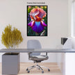 Flower BEARDED IRIS Wall Art Decor Peel & Stick Removable Repositionable Frameable Home Decor Gift
