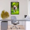 BULLDOG Wall Art Decor Peel & Stick Removable Repositionable Frameable Home Decor Gift