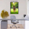 GERMAN SHEPHERD Wall Art Decor Peel & Stick Removable Repositionable Frameable Home Decor Gift