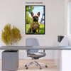 FRENCH BULLDOG Wall Art Decor Peel & Stick Removable Repositionable Frameable Home Decor Gift