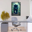 BLACK PANTHER Wall Art Decor Peel & Stick Removable Repositionable Frameable Home Decor Gift