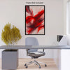 Abstract RED SPLASH Wall Art Decor Peel & Stick Removable Repositionable Frameable Home Decor Gift