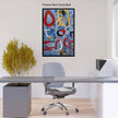 Inspired Abstract THANK YOU #2 Wall Art Astrology Decor Peel & Stick Removable Repositionable Frameable Home Decor Gift
