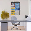 Inspired Abstract THANK YOU #4 Wall Art Astrology Decor Peel & Stick Removable Repositionable Frameable Home Decor Gift