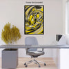 Abstract YELLOW Wall Art Decor Peel & Stick Removable Repositionable Frameable Home Decor Gift