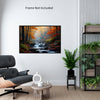 Landscape STREAM IN THE FALL Original Wall Art Decor Peel & Stick Affordable Long Lasting Home Design Gift