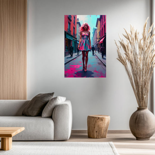 CITY MODEL Portrait  Original Wall Art Decor Beauty Design Home Affordable Long Lasting Gift