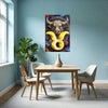 Zodiac Sign TAURUS (April May) Wall Art Astrology Decor Peel & Stick Removable Repositionable Frameable Home Decor Gift