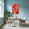 TULIPS WITH LOVE Wall Art Decor Peel & Stick Removable Repositionable Frameable Home Decor Gift