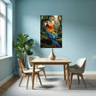 PARROT Wall Art Decor Peel & Stick Removable Repositionable Frameable Home Decor Gift