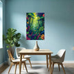 FLOWERS IN THE WOOD Wall Art Decor Peel & Stick Removable Repositionable Frameable Home Decor Gift