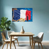 FRENCH FLAG Original Wall Art Decor Flag Collection Peel & Stick Affordable Long Lasting Home Design Gift