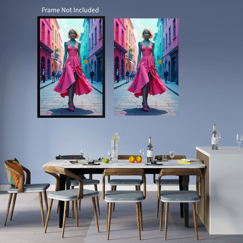 CITY MODEL No 2 Portrait  Original Wall Art Decor Beauty Design Home Affordable Long Lasting Gift