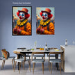 CLOWN AT THE FAIR Portrait  Original Wall Art Decor Beauty Design Home Affordable Long Lasting Gift