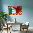 ITALIAN FLAG Original Wall Art Decor Flag Collection Peel & Stick Affordable Long Lasting Home Design Gift