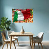 ITALIAN FLAG Original Wall Art Decor Flag Collection Peel & Stick Affordable Long Lasting Home Design Gift