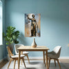 LAW - LADY JUSTICE No 2 Blindfolded Wall Art Decor Peel & Stick Removable Repositionable Frameable Home Decor Gift