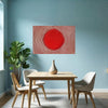 Abstract RED Wall Art Decor Peel & Stick Removable Repositionable Frameable Home Decor Gift