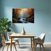 Landscape STREAM IN THE FALL Original Wall Art Decor Peel & Stick Affordable Long Lasting Home Design Gift