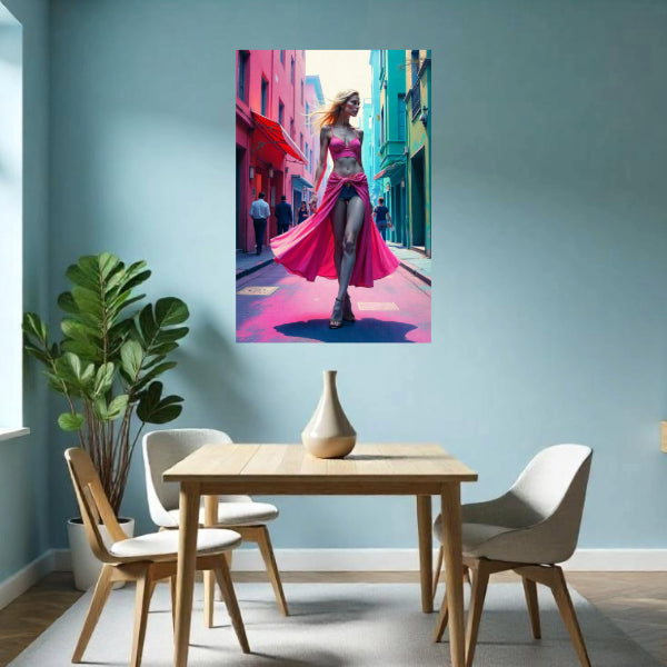 CITY MODEL No 3 Portrait  Original Wall Art Decor Beauty Design Home Affordable Long Lasting Gift