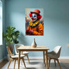 CLOWN AT THE FAIR Portrait  Original Wall Art Decor Beauty Design Home Affordable Long Lasting Gift