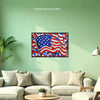 AMERICAN USA FLAG #2 Original Wall Art Decor Flag Collection Peel & Stick Affordable Long Lasting Home Design Gift