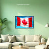 CANADIAN FLAG Original Wall Art Decor Flag Collection Peel & Stick Affordable Long Lasting Home Design Gift