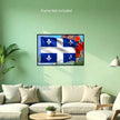 QUEBEC FLAG Original Wall Art Decor Flag Collection Peel & Stick Affordable Long Lasting Home Design Gift