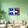 QUEBEC FLAG Original Wall Art Decor Flag Collection Peel & Stick Affordable Long Lasting Home Design Gift