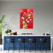 TULIPS WITH LOVE Wall Art Decor Peel & Stick Removable Repositionable Frameable Home Decor Gift